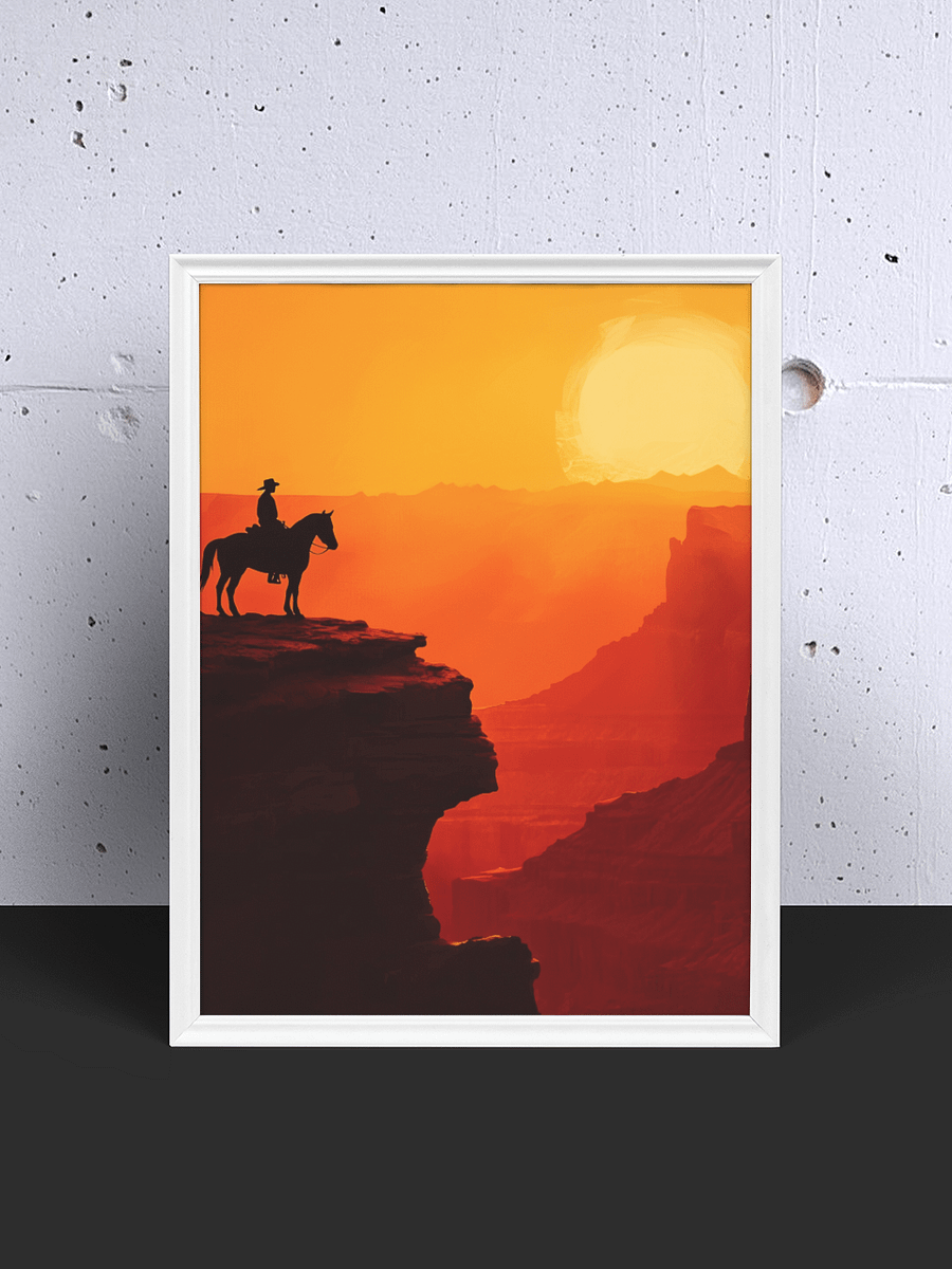 Chase the Sun, Even When the Trail is Rough - Western Sunset Art Poster product image (25)