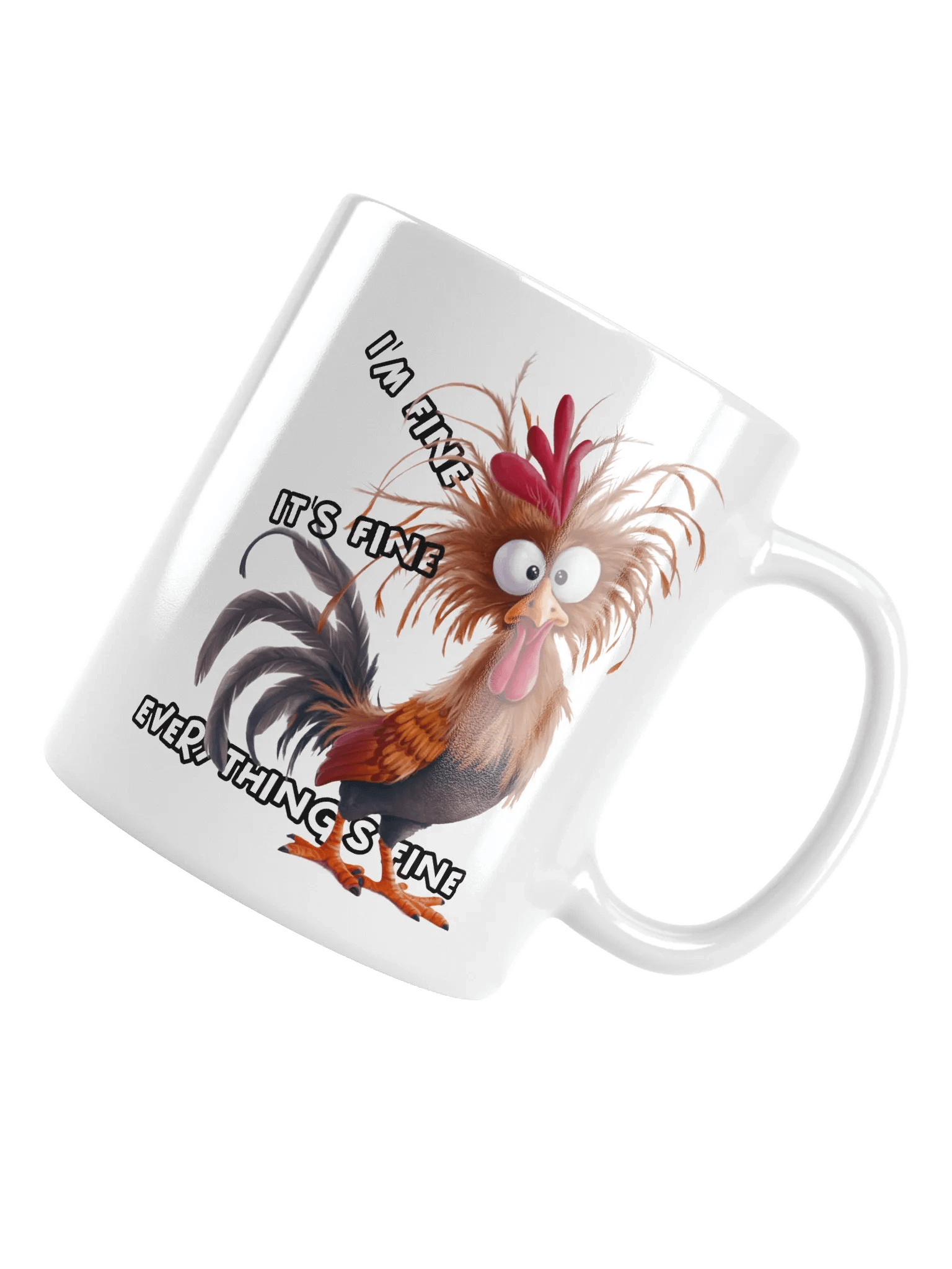 It's Fine Crazy Rooster Mug product image (4)