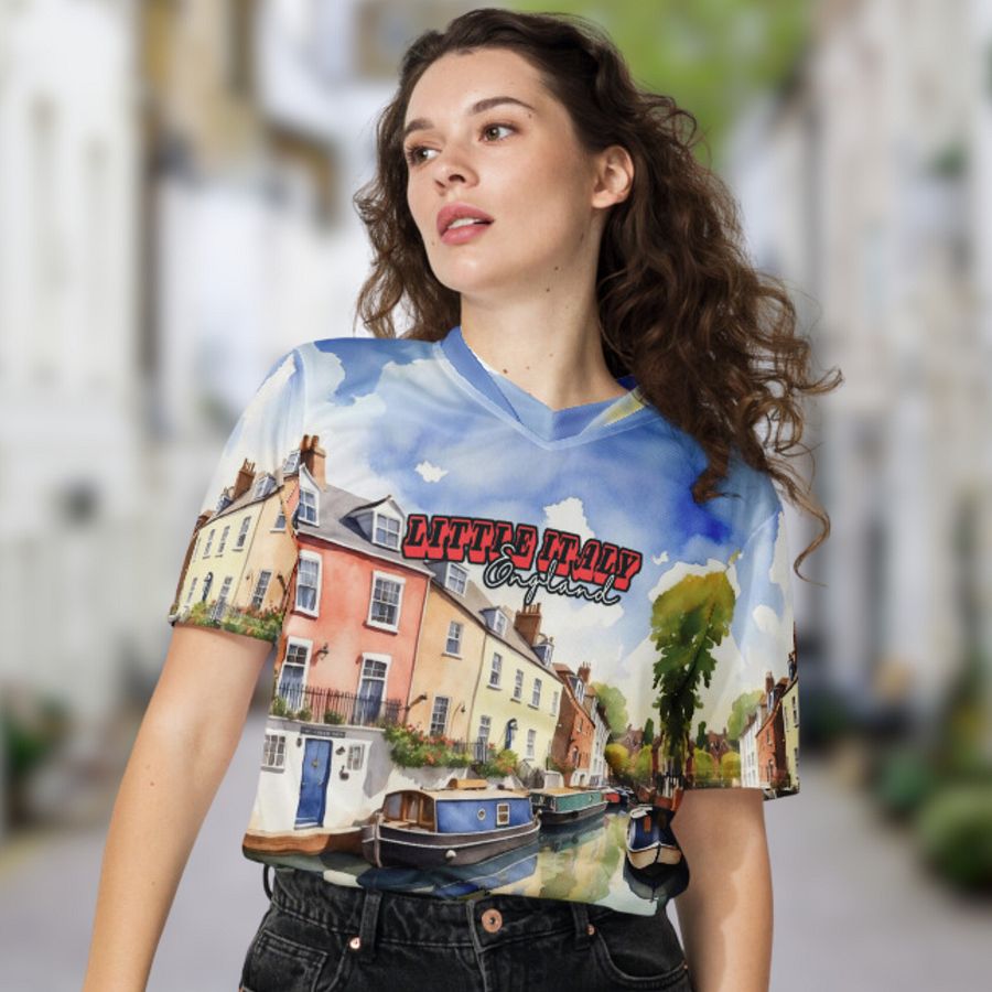 Little Italy - England - All Over Print - Watercolor - Jersey Shirt product image (3)