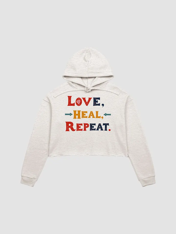 Love, Heal, Repeat Crop Hoodie product image (4)