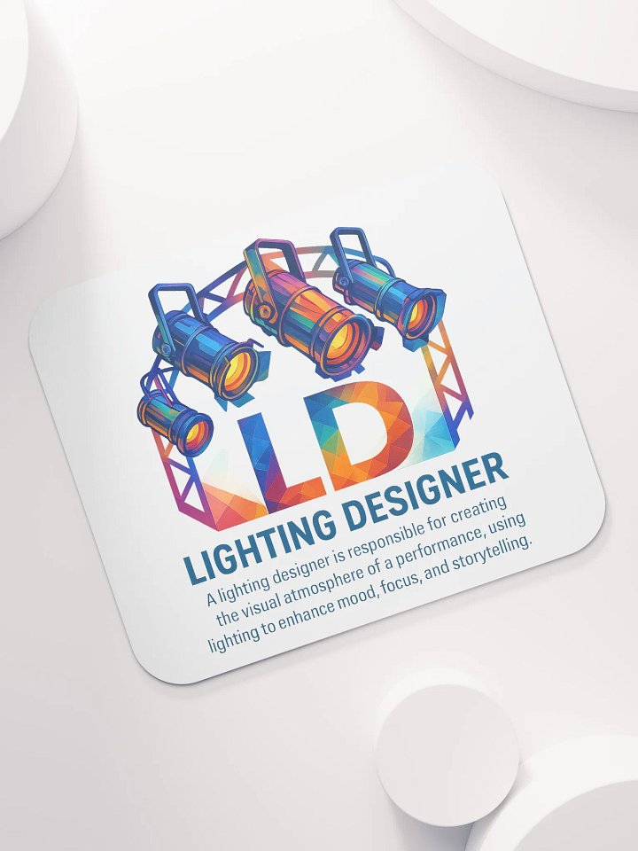 Theatrically Jerry: "LD (Light Designer) Prismatic Series" Mouse Pad product image (1)