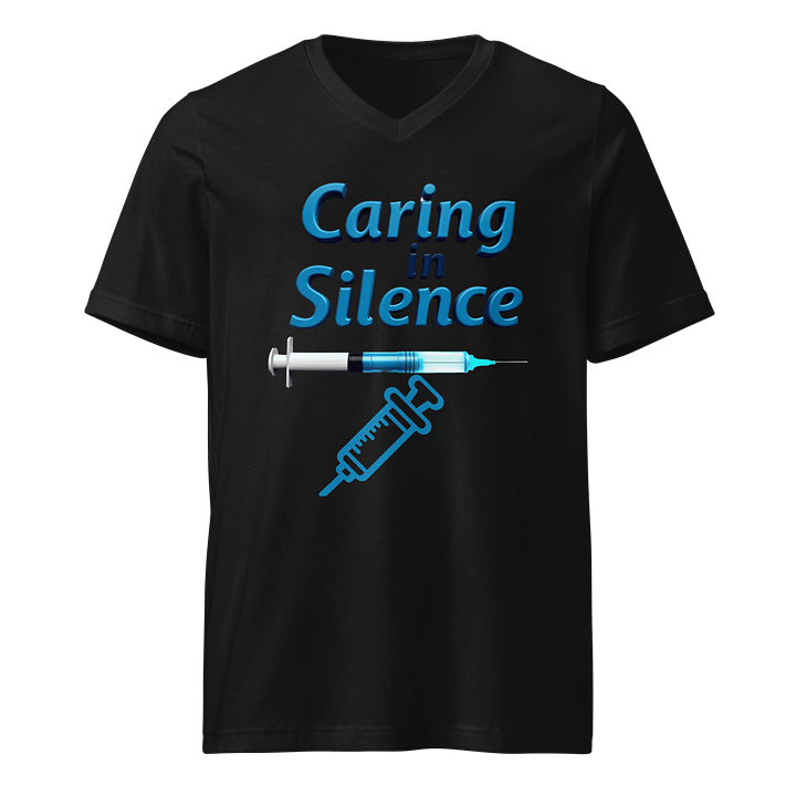 Silent Care Syringe V-Neck Tee product image (1)