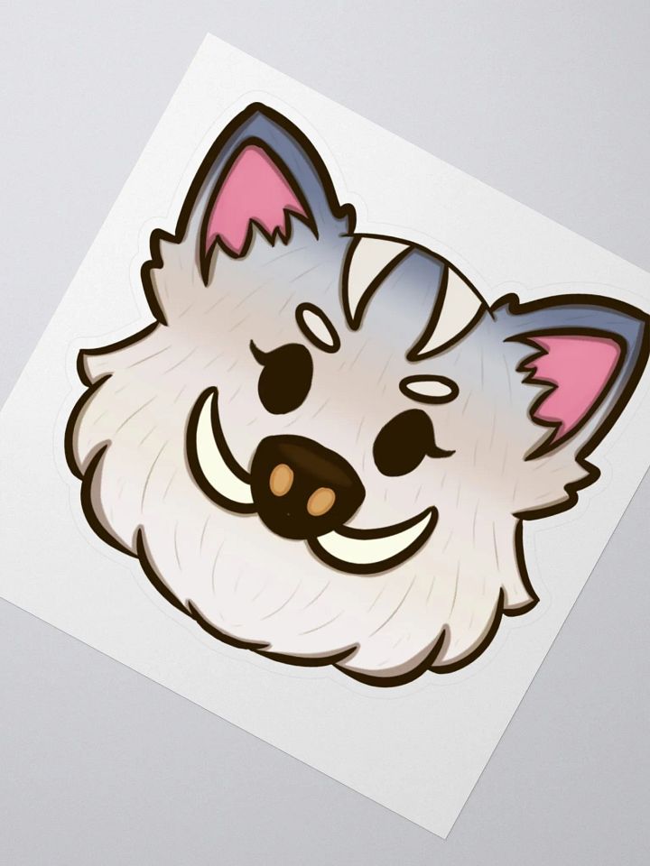2-Month Boar Badge Sticker product image (2)