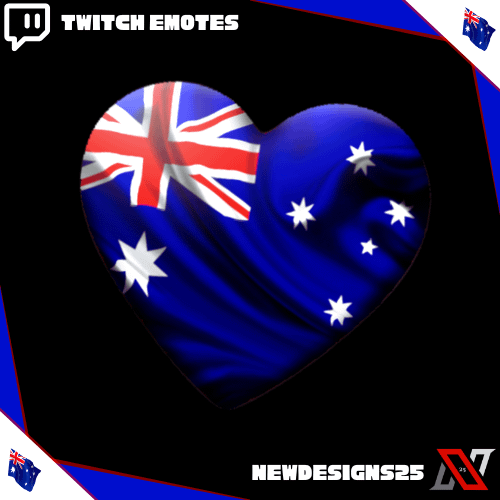 Australia Animated Heart Emote product image (1)