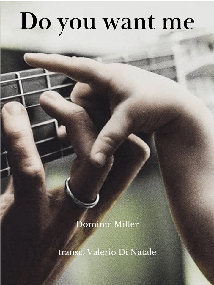 Do you want me by Dominic Miller FREE Score. product image (1)