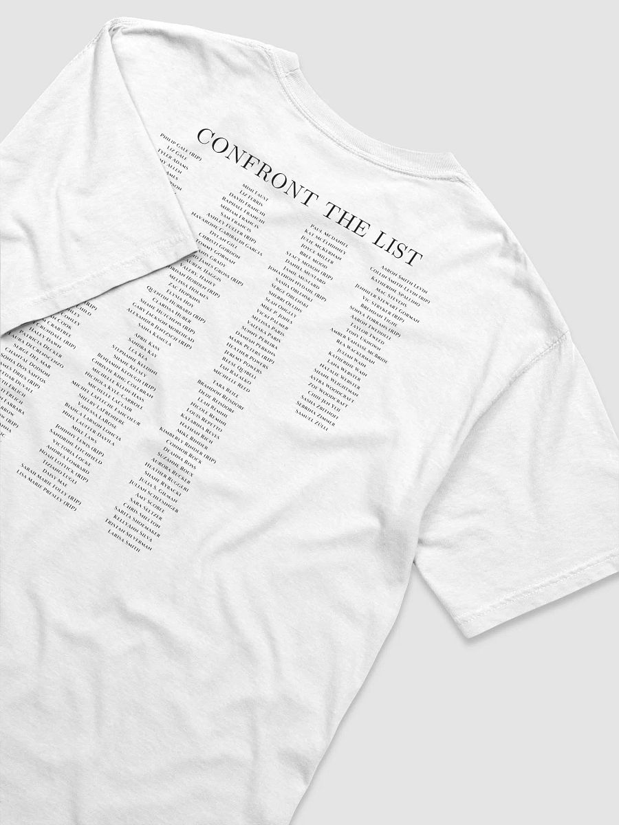 Confront the List SOS T-shirt product image (63)