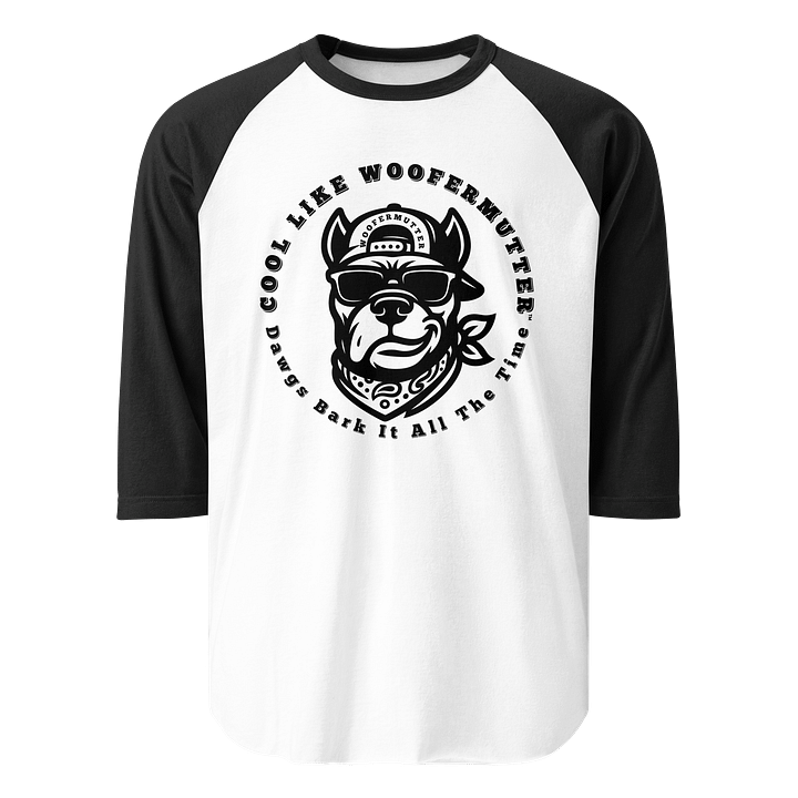 WooferMutter Cane Corso 3/4 Sleeve Raglan Shirt product image (1)