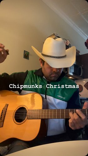 Chipmunks Christmas song mandolin style.