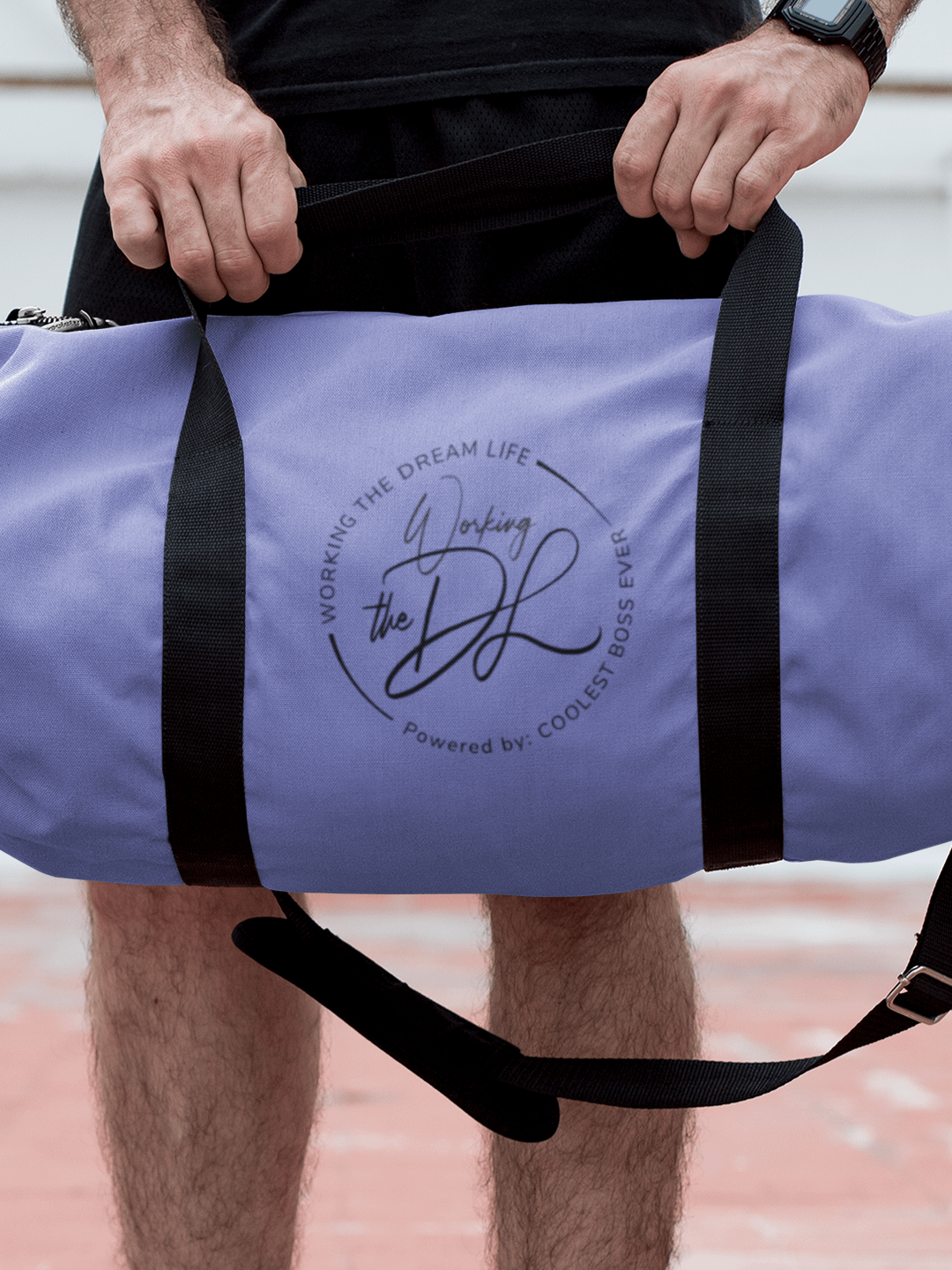 Purple All-Over Print Duffle Bag – Working The Dream Life | Premium Travel & Work Lifestyle Statement product image (6)