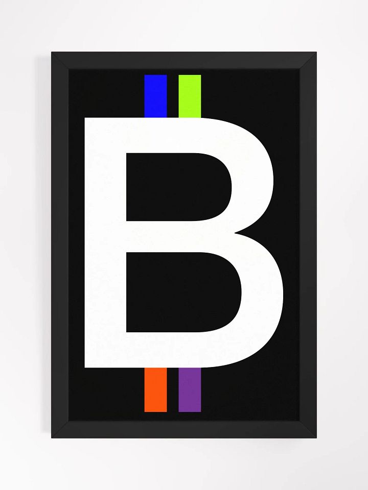 Bitcoin Spectrum (black) [framed] product image (1)