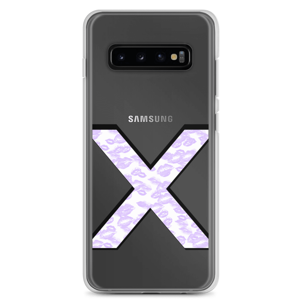 White X Lilac Lipstick Kisses | Phone Case S product image (1)