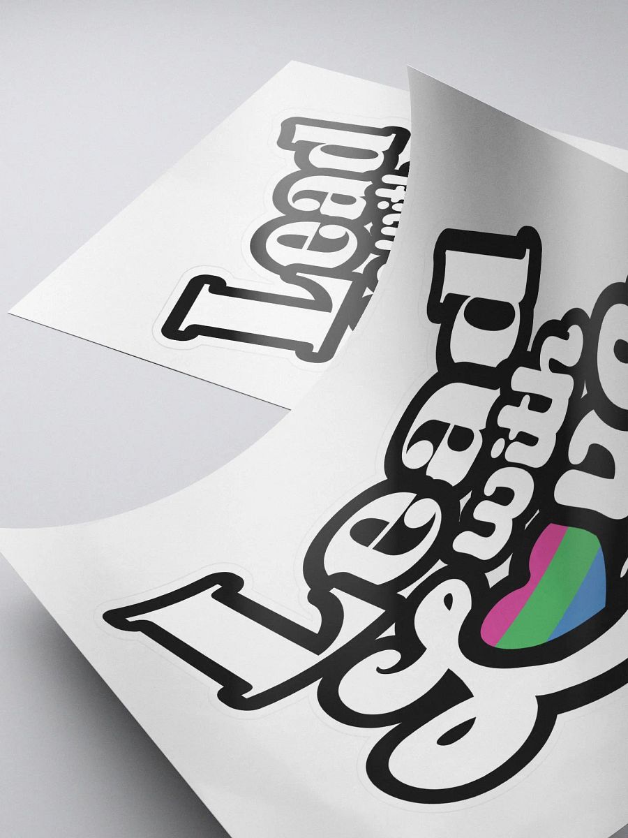 Lead With Love Sticker: Polysexual product image (4)