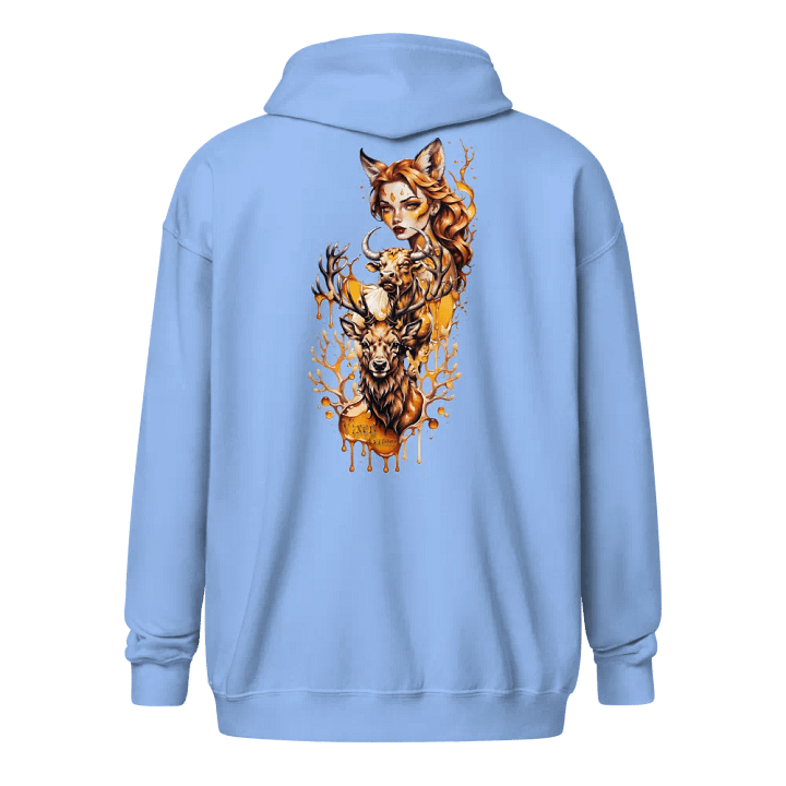 Vixen Stag and Bull Honey Zippy Hoodie product image (7)