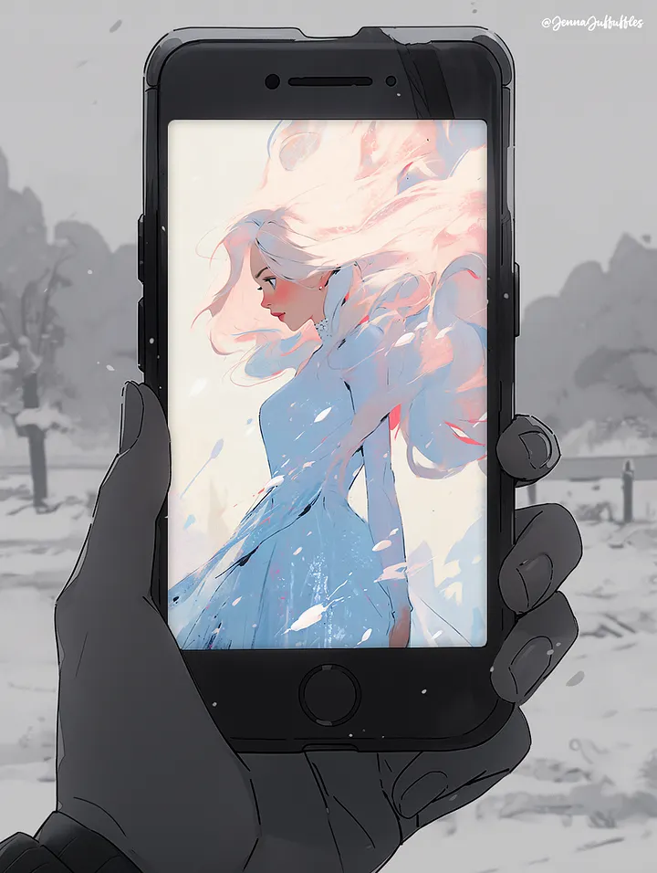 Tranquil | Glacier Phone Wallpaper product image (1)
