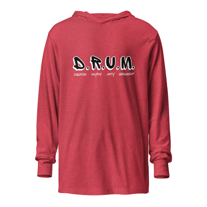 D.R.U.M. Hooded Long Sleeve Tee (black) product image (1)