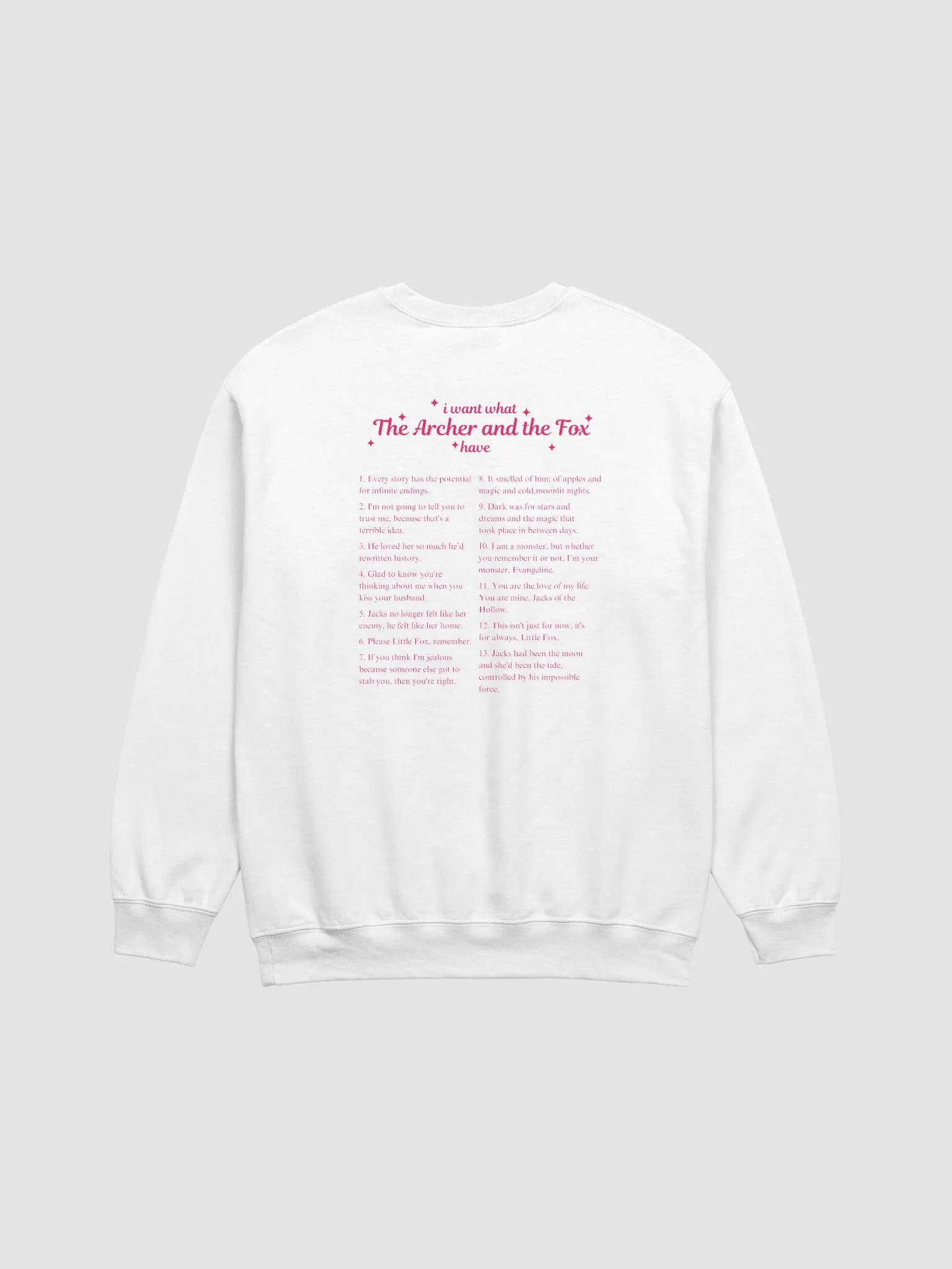 Evangeline & Jacks Quotes Crewneck Sweatshirt product image (3)