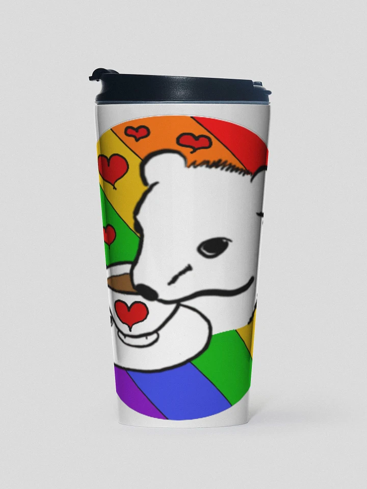 Rainbow Hearts Travel Mug product image (1)