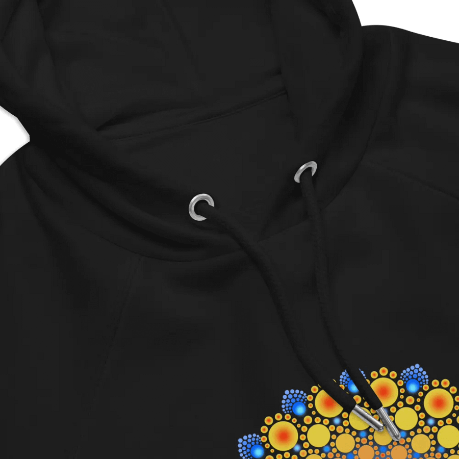 Orange Sunflower Mandala Unisex Eco Hoodie product image (7)