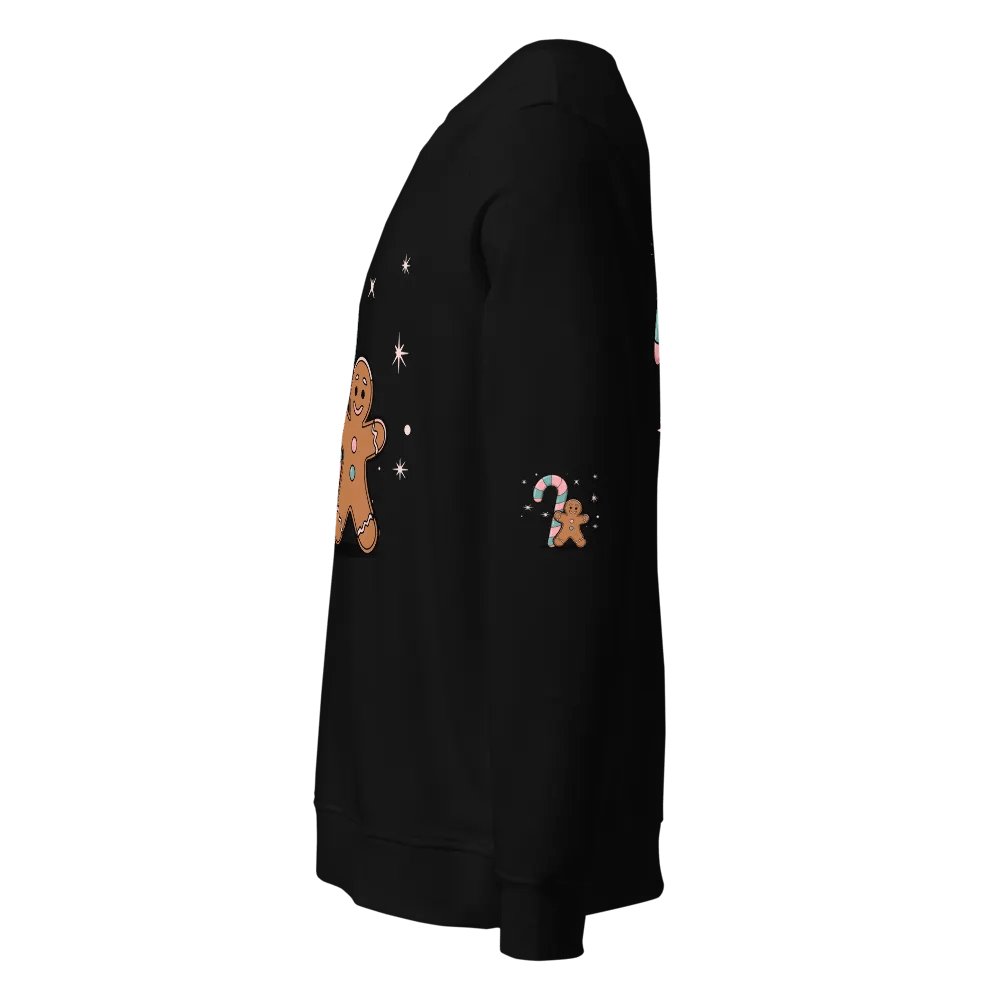 Festive Candy Cane and Gingerbread Man Sweatshirt product image (42)