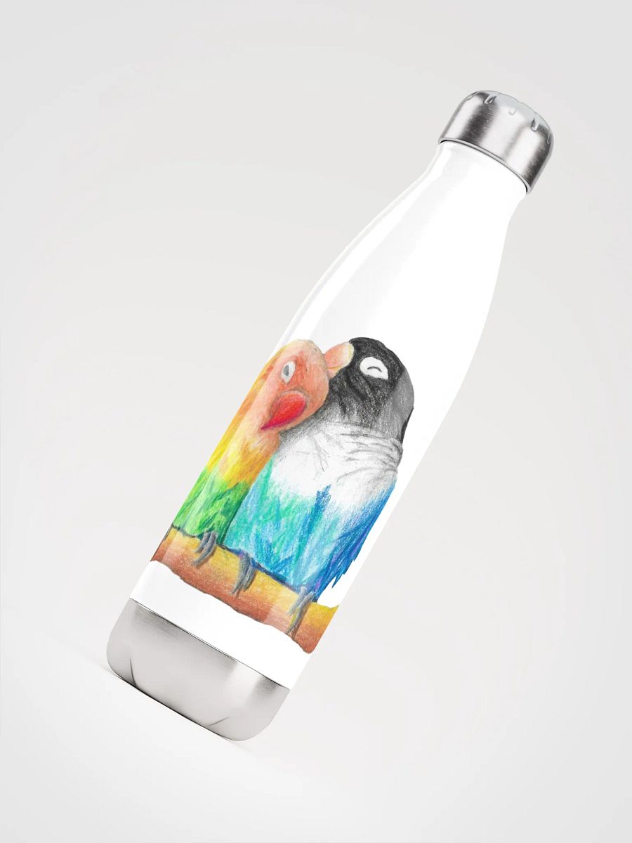 Lovebirds Drawing Water Bottle product image (4)