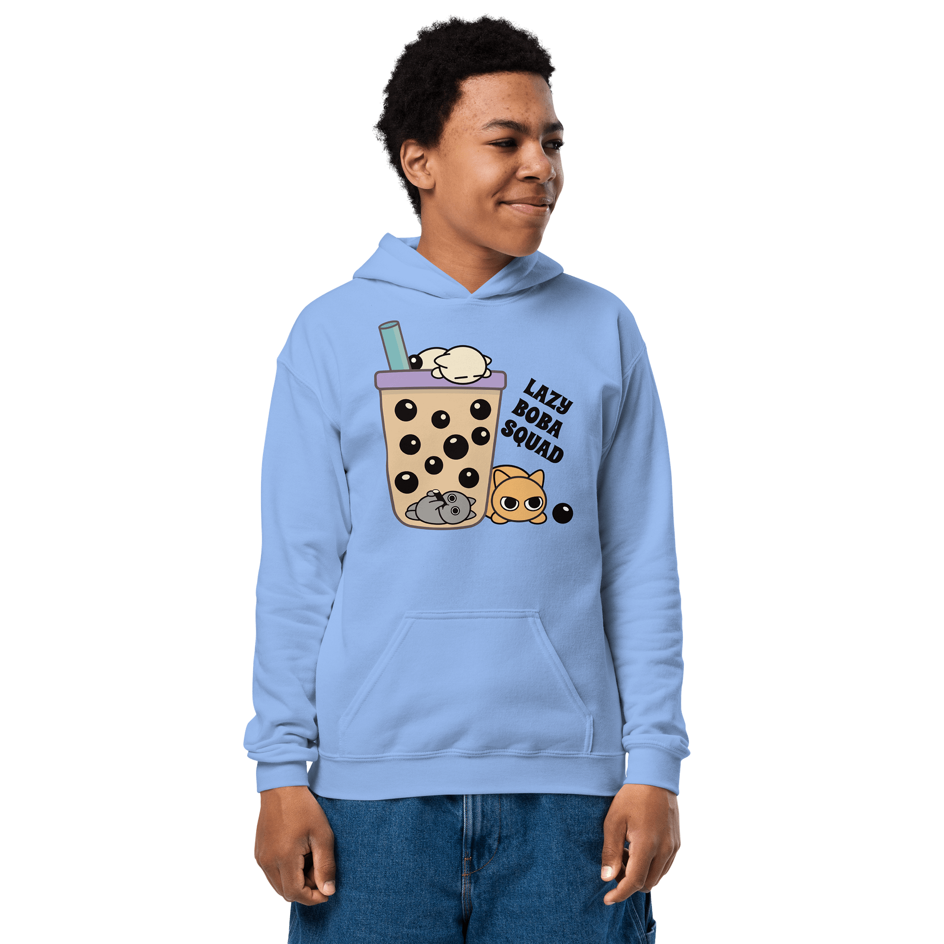 Boba Cat - Unisex Youth Hoodie product image (1)