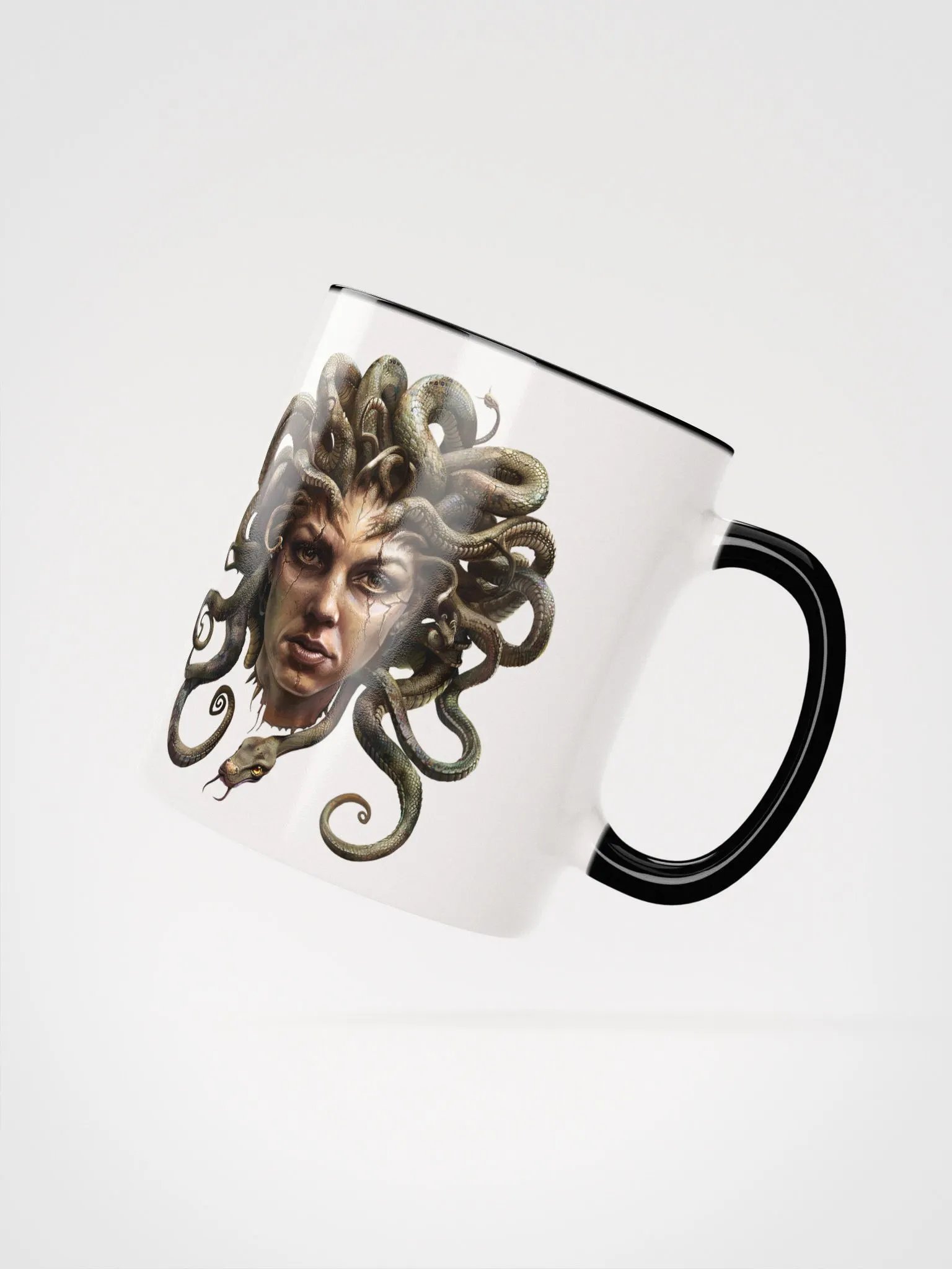 Medusa - The Gorgon - Ceramic Mug with Black Color Inside product image (4)
