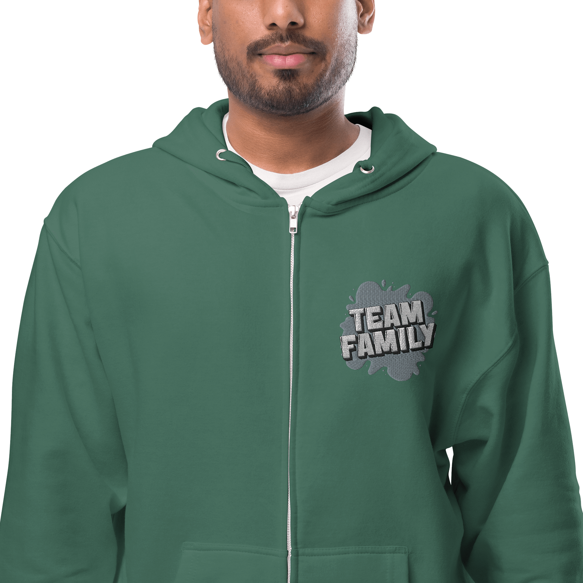 Team Family Zip-Up Embroidered Hoodie product image (8)