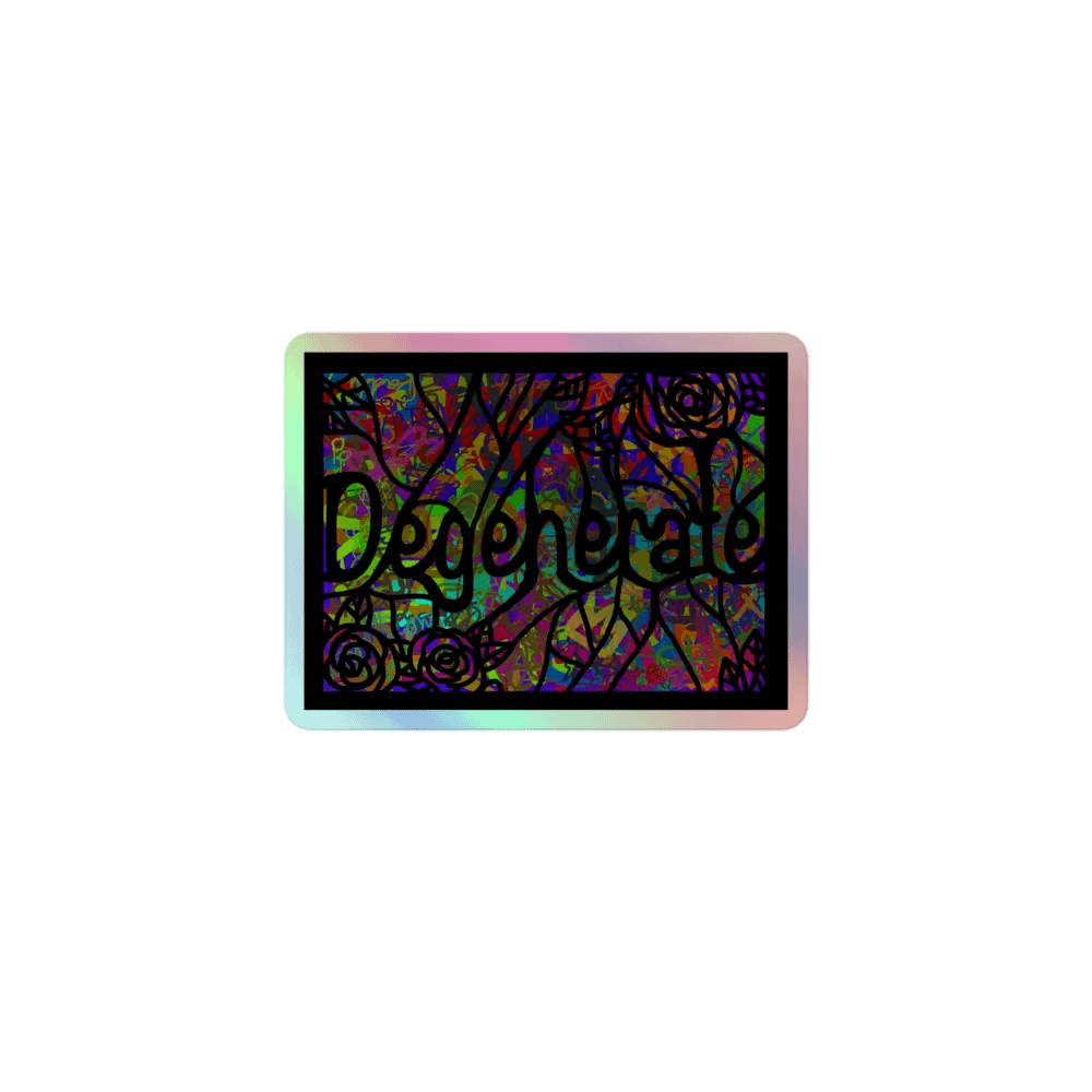 Degenerate Dreams Holographic Sticker Sheet product image (1)