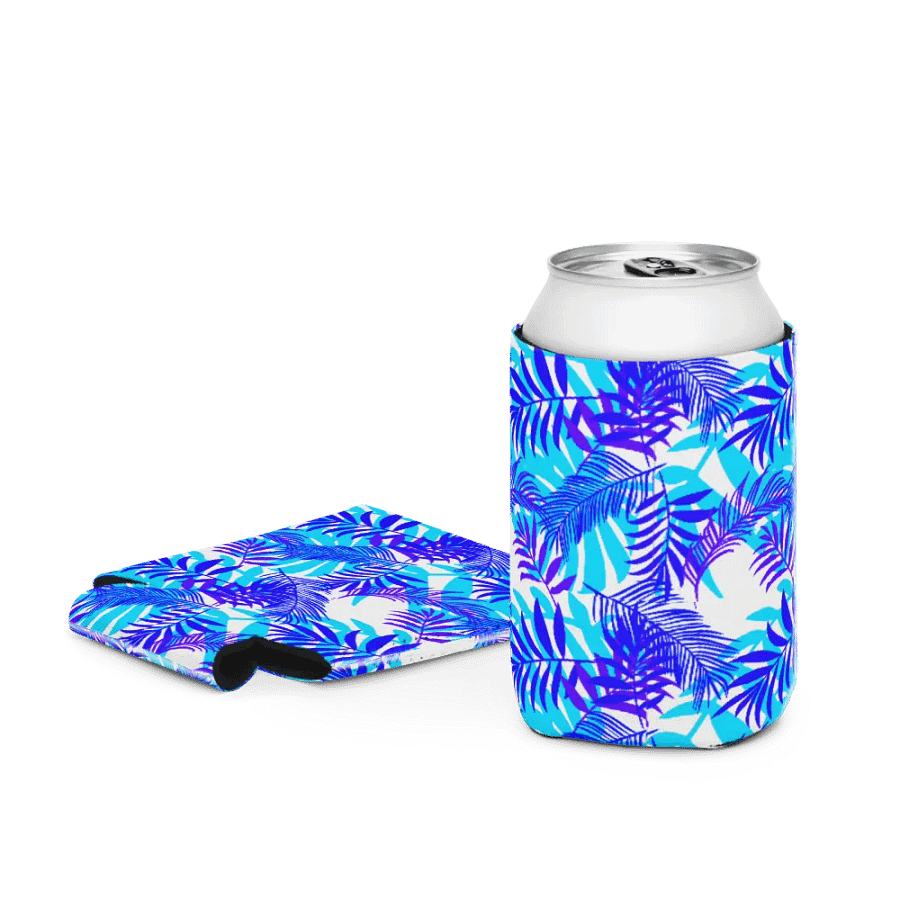 Tropical Leaves Coozie Can Cooler product image (4)