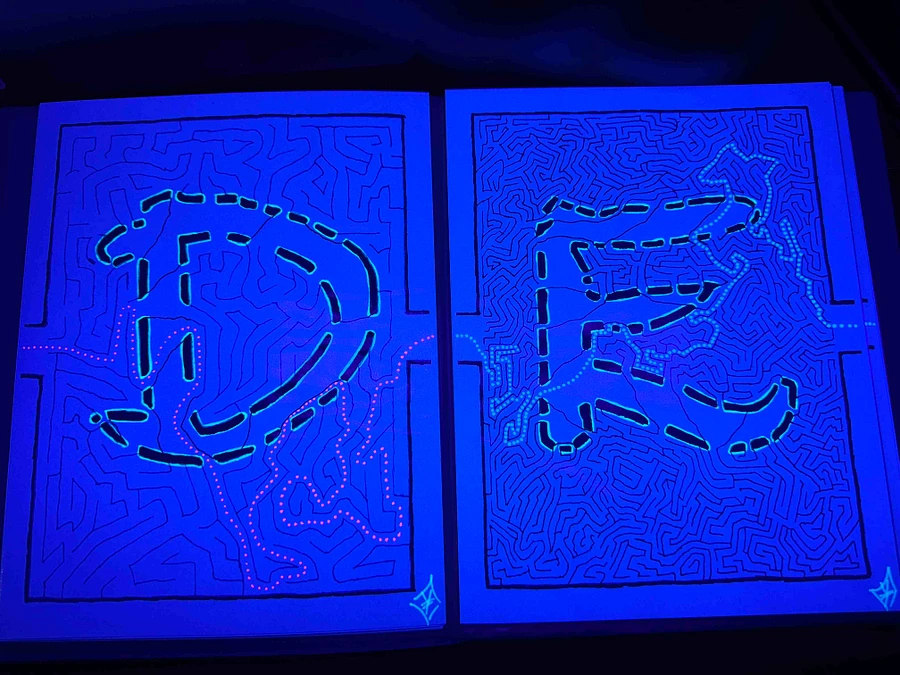 The aMAZEking alphabet ~Enhanced~ Black Light Answer Key Version product image (3)