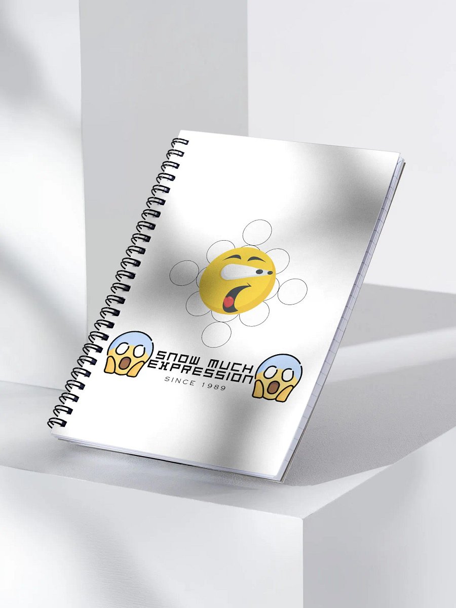 Snow Much Expression spiral notebook product image (3)