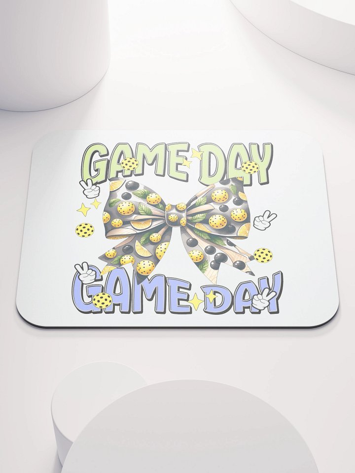 Game Day Bow Pickleball Mouse Pad product image (1)