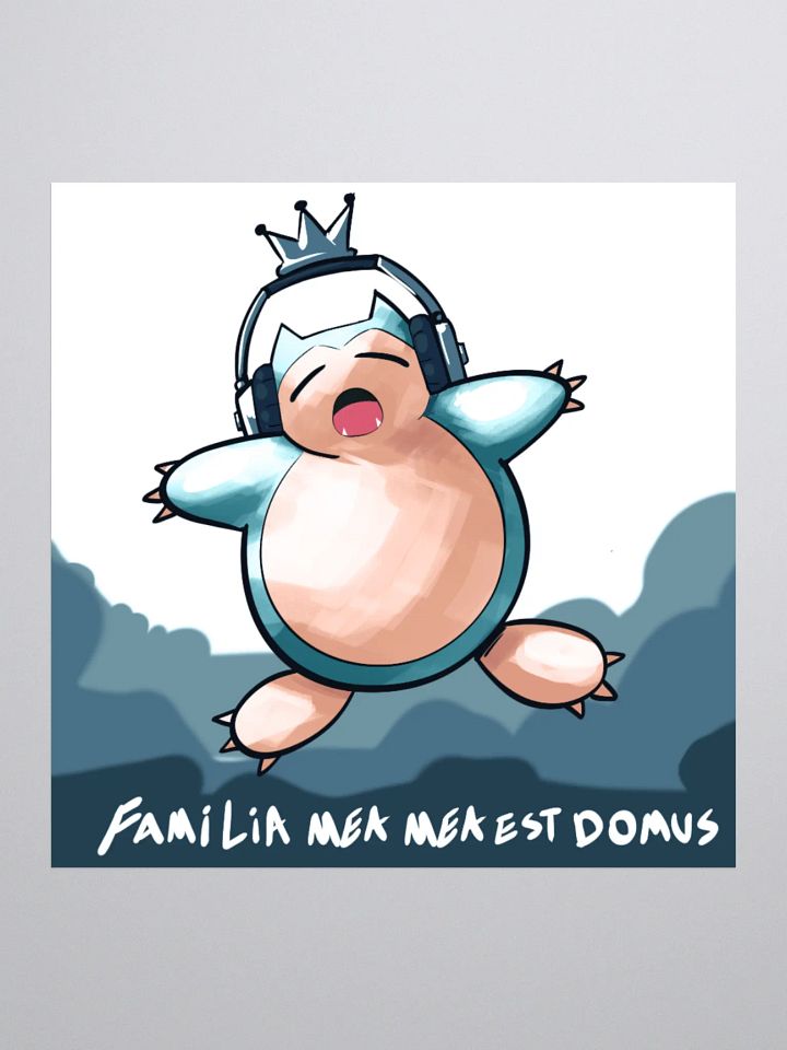 Joyful Blue Crowned Sticker product image (1)