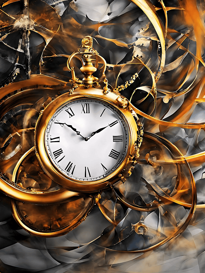 Time Confusion-6 | Canvas Artistic Wall Painting product image (1)
