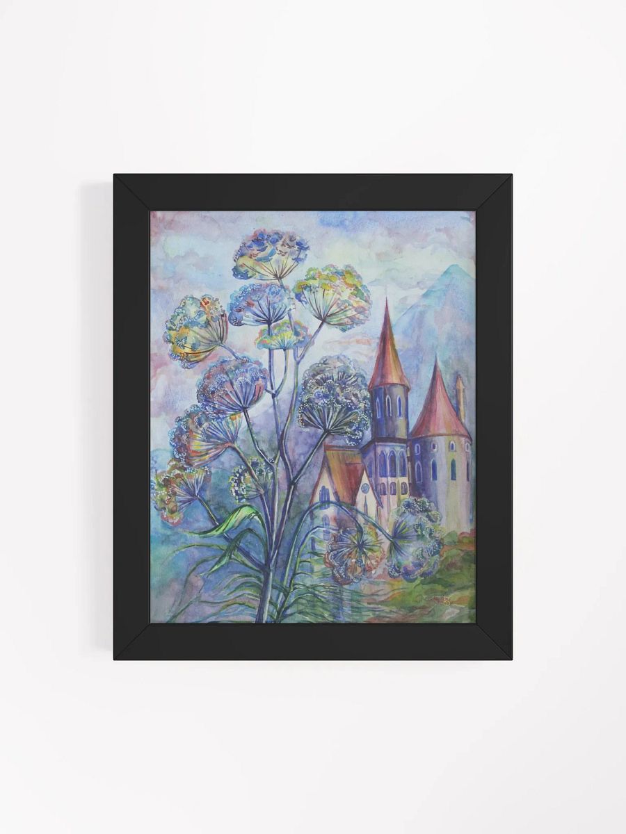 Whimsical Floral Castle Matte Poster - Castle product image (20)
