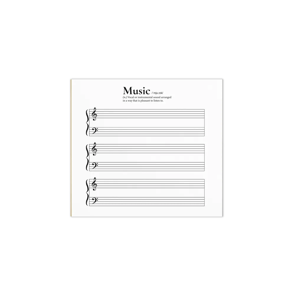 Music Note Writing Practice Pad product image (1)