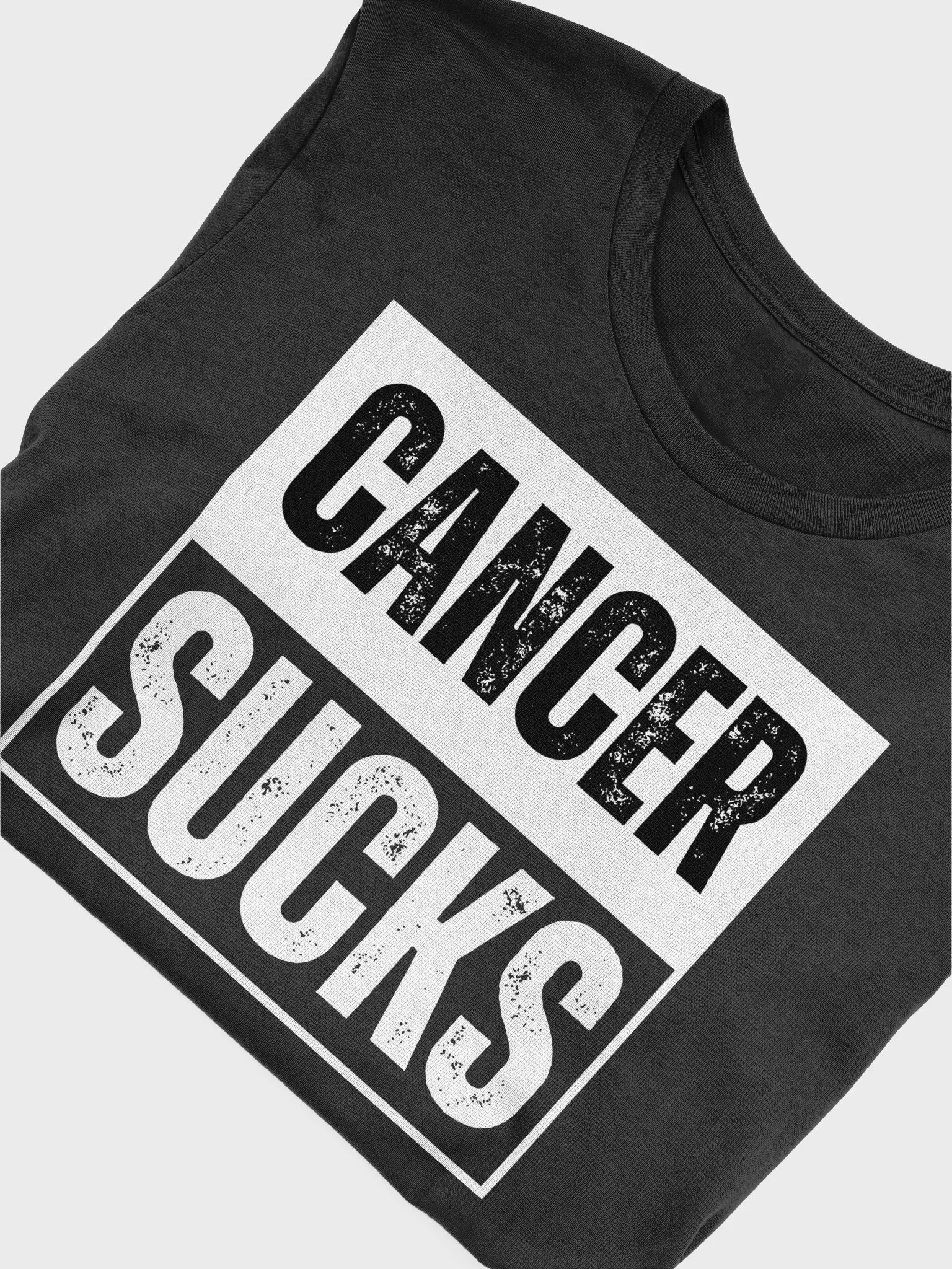 Cancer Sucks Unisex Heavy Cotton Tee, Cancer Awareness Tee, Cancer Fighter Shirt, Cancer Survivor Gift, Cancer Support Shirt product image (5)