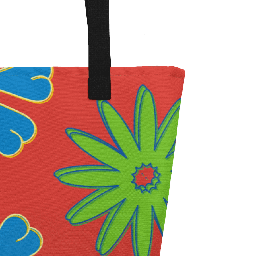 Bright and Whimsy Flowered Tote Bag product image (3)