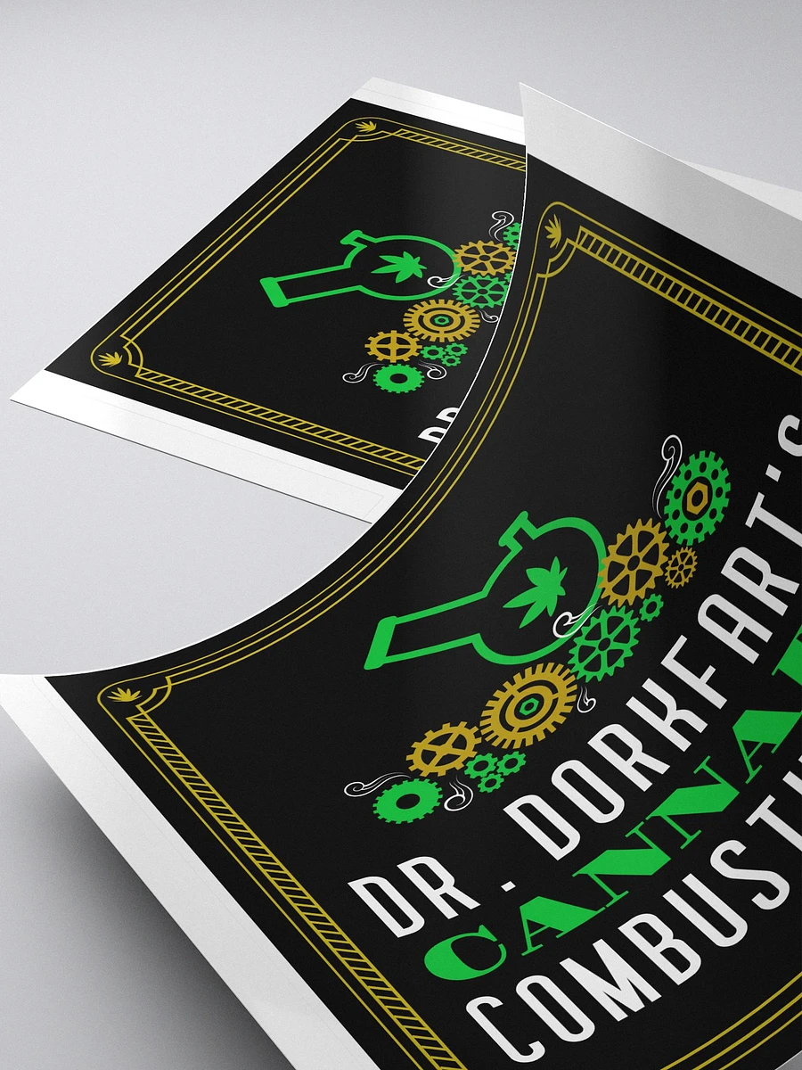 Dr. Dorkfart's Cannabis Combustulator bubble free stickers product image (5)