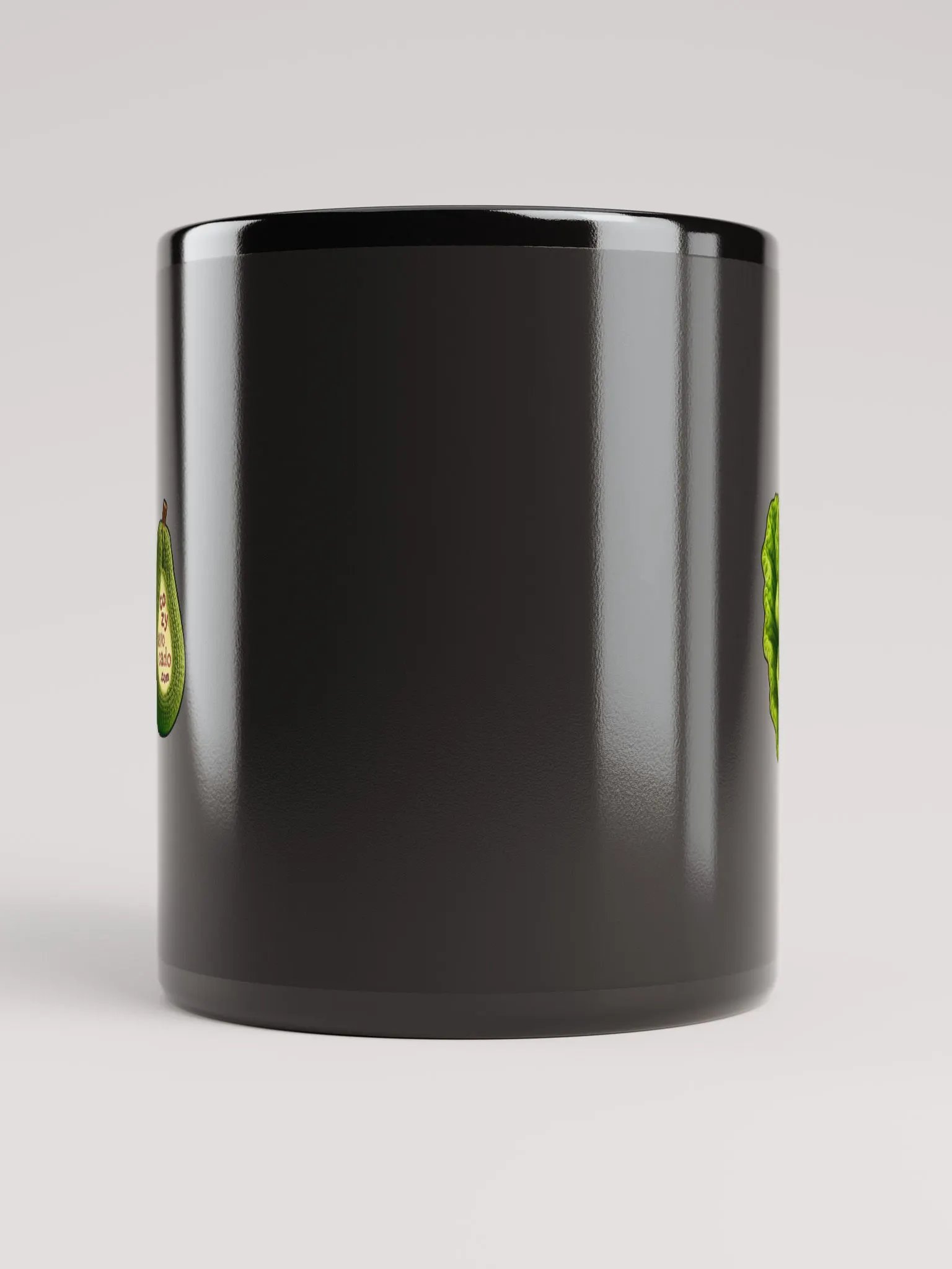 CozyAvocado Black Glossy Lettuce Mug #1 product image (5)