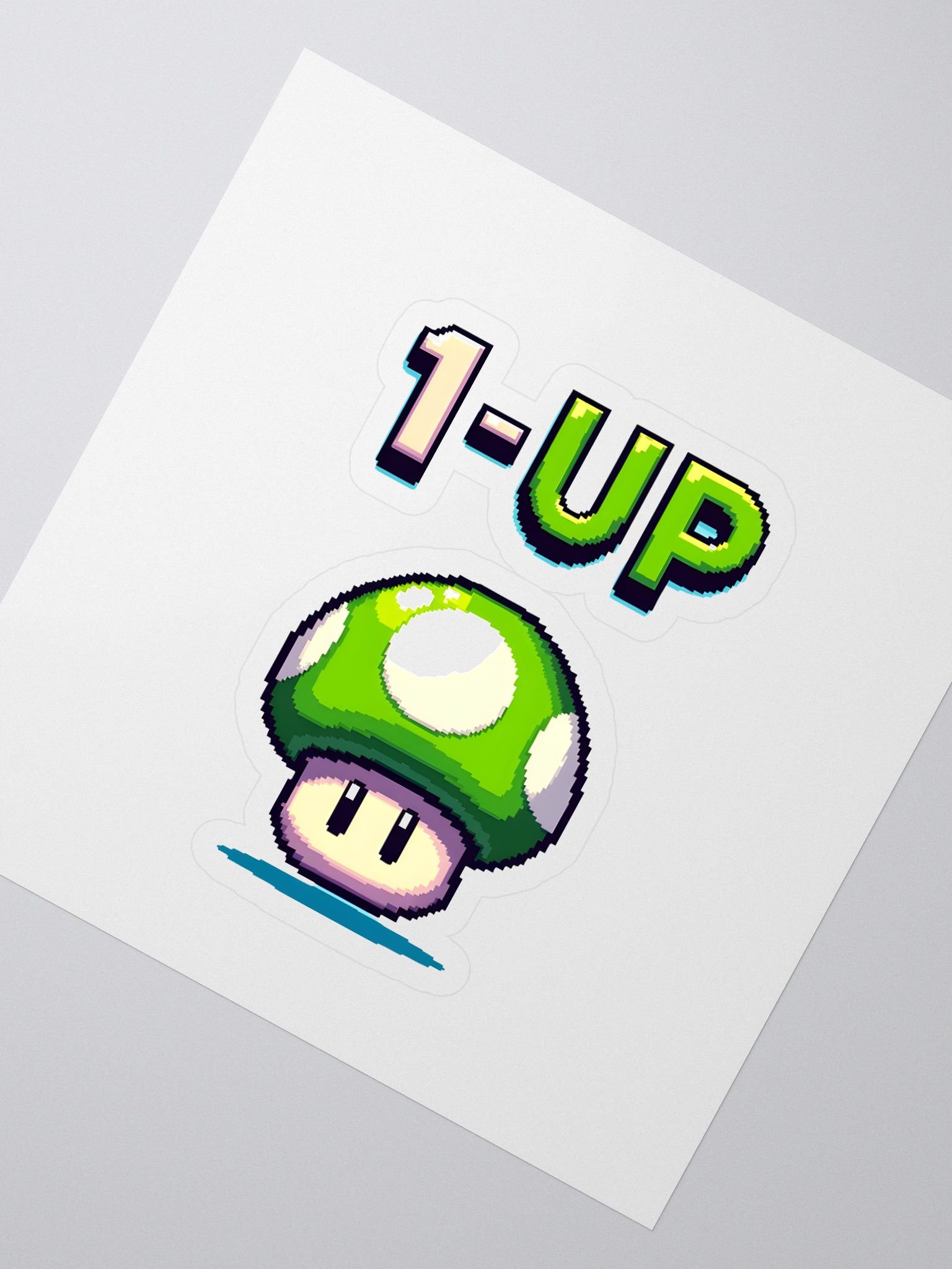 1-UP Mushroom Kiss Cut Stickers product image (2)