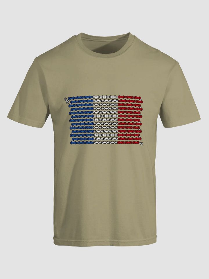 France Bike Chain Flag on Heavyweight Tee product image (1)