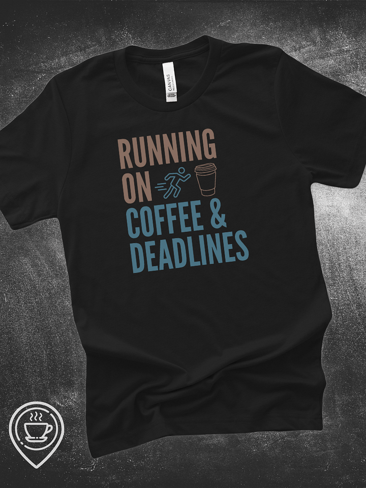 Running on Coffee and Deadlines – Mocha Blue product image (1)