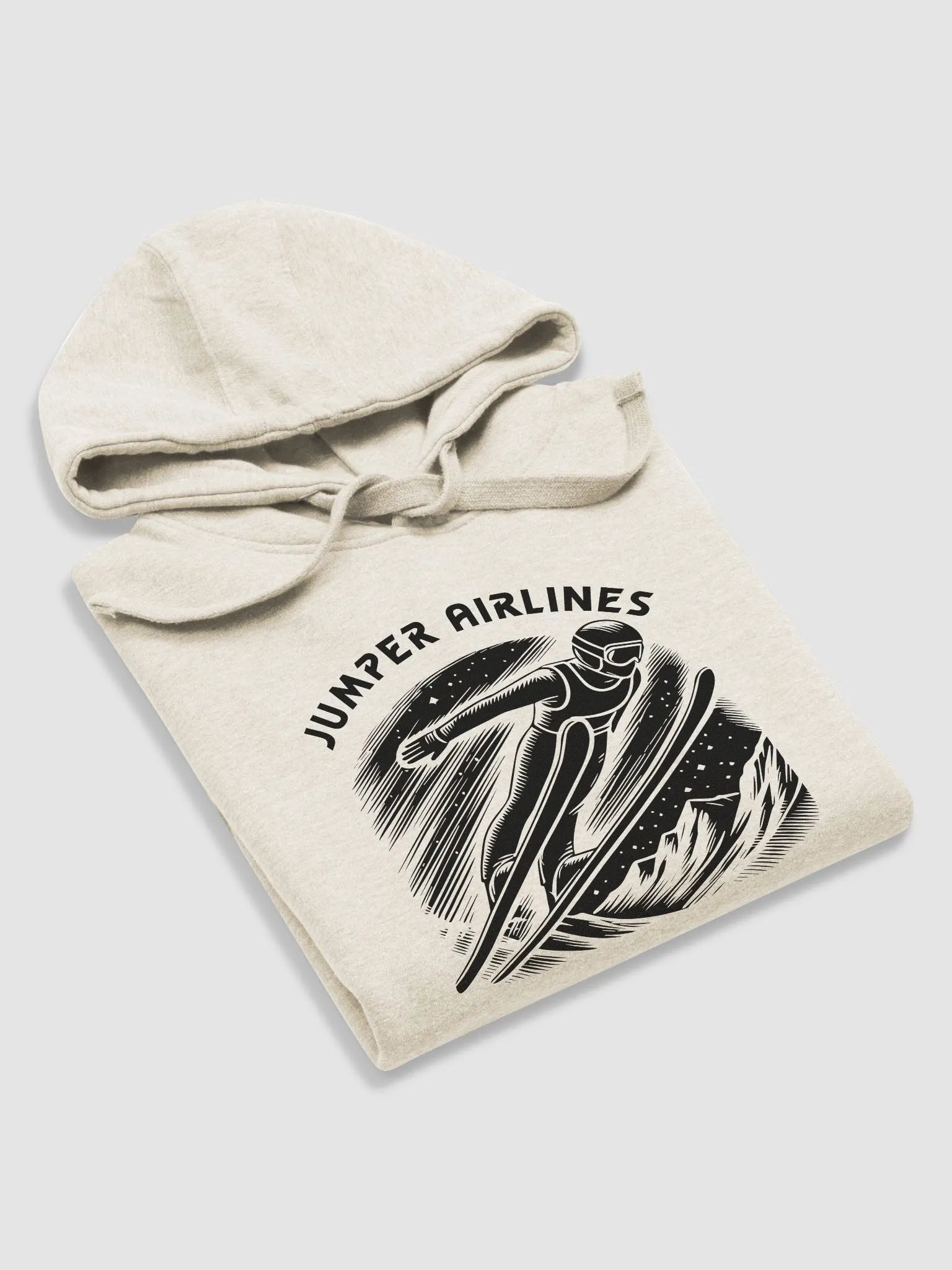 Funny Ski Jumper Airlines Winter Sports Hoodie product image (1)