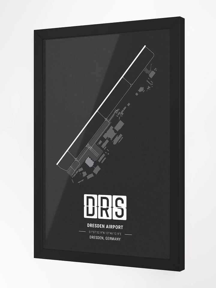 Framed Airport DRS Premium Map On Matt Paper product image (2)