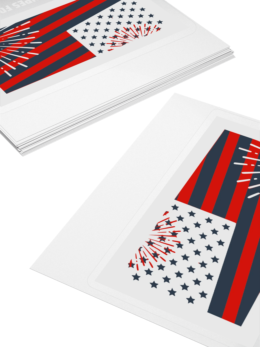 Firework Flag Kiss Cut Stickers product image (4)