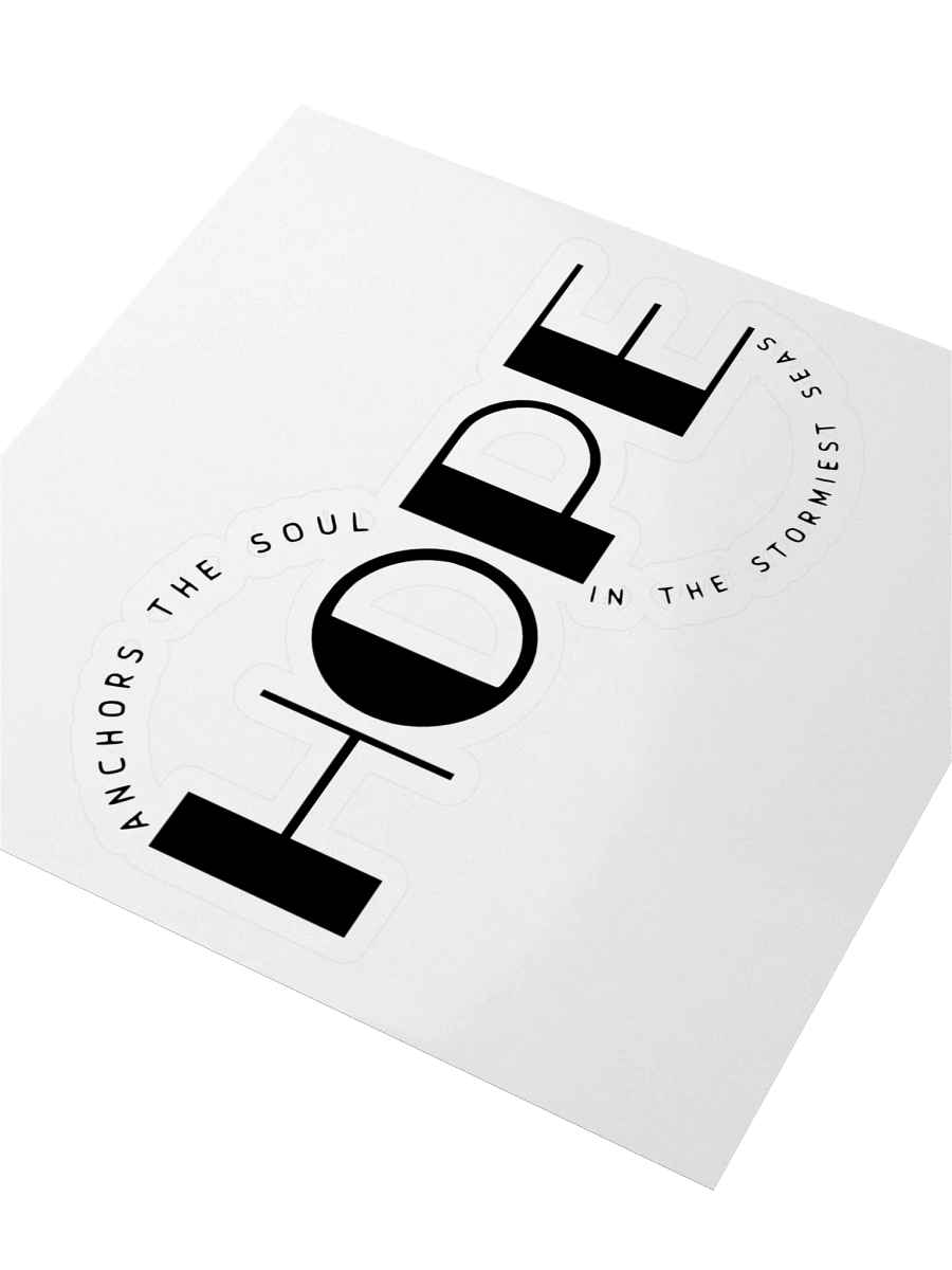 Hope Message Kiss Cut Stickers product image (3)