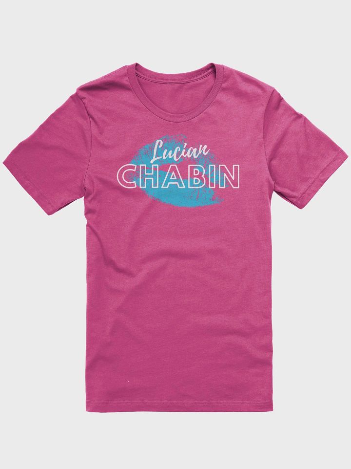 Lucian Chabin White Text Blue Design T-Shirt product image (9)
