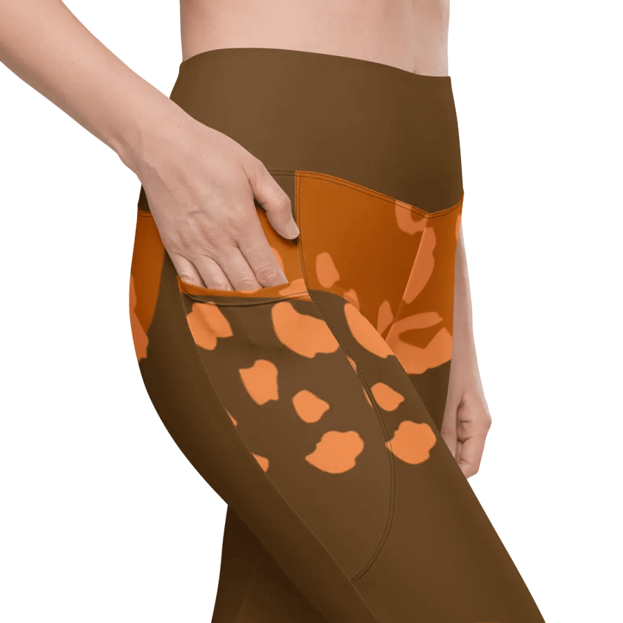 Orange Organic Flow All-Over Leggings product image (10)