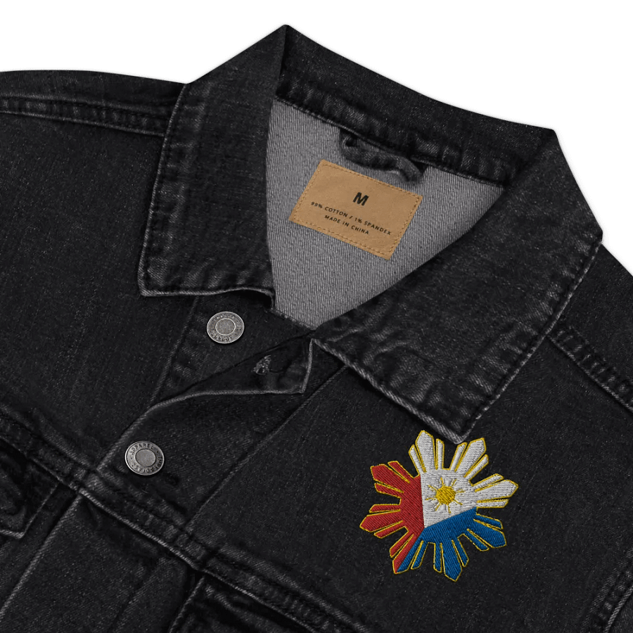 Filipino Sun Flag Denim Jacket: Wear Your Pride in Style product image (5)